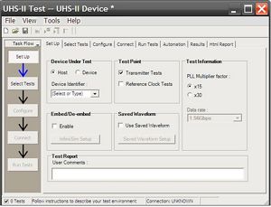 N6461A Infiniium 90000 시리즈 오실로스코프용 SD UHS-II 카드 인증 테스트 소프트웨어 어플리케이션