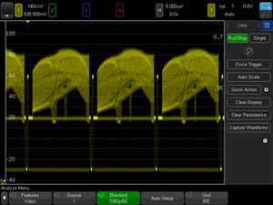 DSOX6VID Video Trigger/Analysis Application for the InfiniiVision 6000 X-Series Oscilloscopes