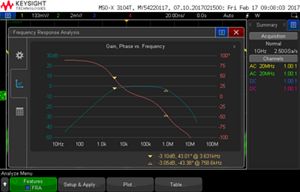 DSOXT3FRA Frequency Response Analysis (FRA) for InfiniiVision 3000T X-Series Oscilloscopes