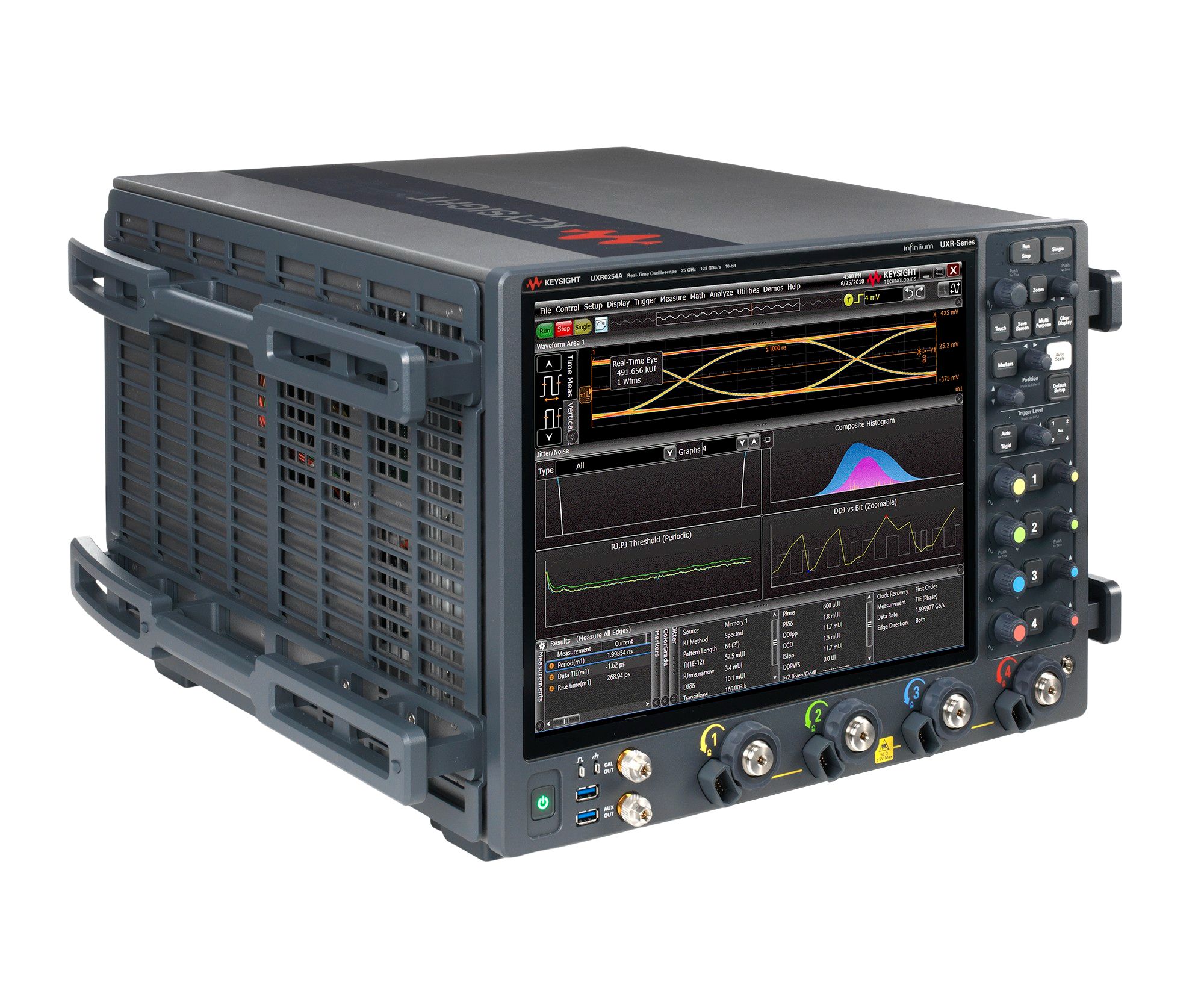Infiniium UXR Real-Time Oscilloscope / 25 GHz / 128 GSa/s / 4 Channels Keysight Premium Used UXR0254A - Stock Image 1