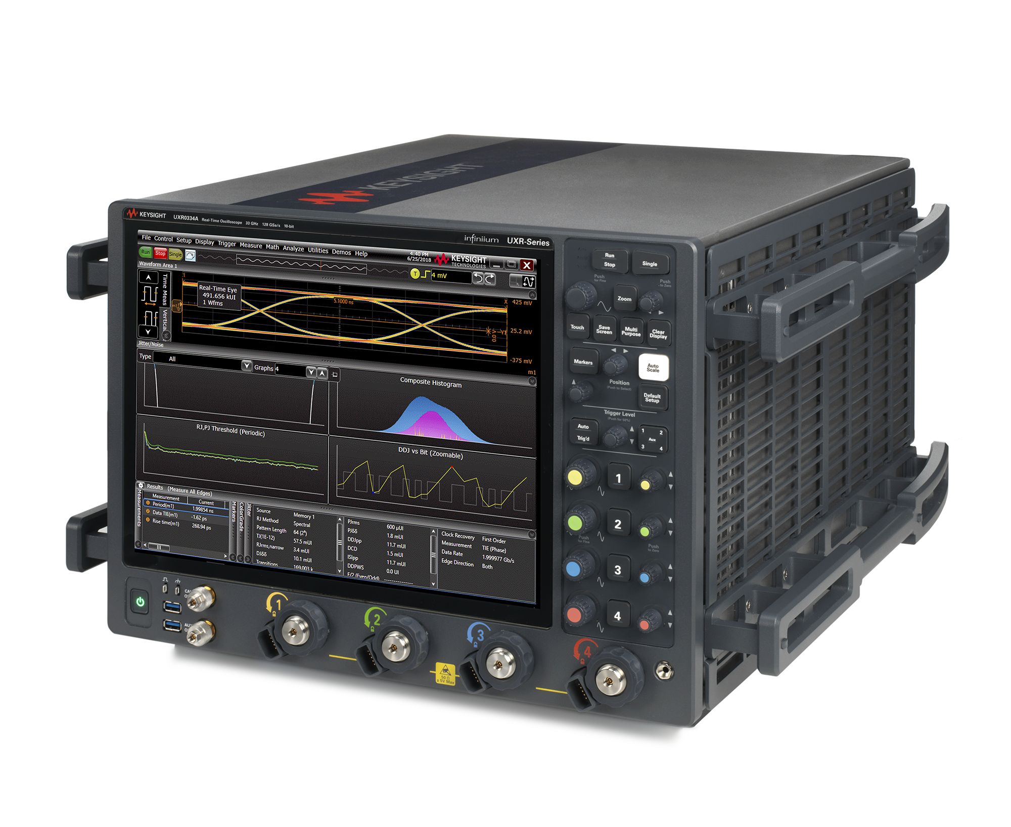 Infiniium UXR Real-Time Oscilloscope / 33 GHz / 128GSa/s / 4 Channels Keysight Premium Used UXR0334A - Stock Image 3
