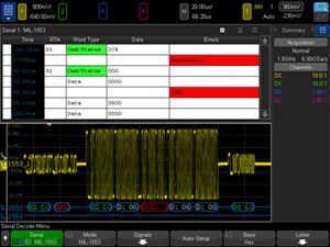 Aerospace and Defense Software Package on Keysight InfiniiVision 3000G X-Series Oscilloscope