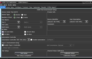 D9040USBC USB4 Tx 테스트 소프트웨어