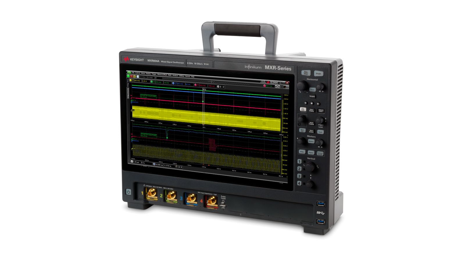Infiniium MXR-Series Real-Time Oscilloscope / 6 GHz / 16 GSa/s / 4 Channels Keysight Premium Used MXR604A - Stock Image 3