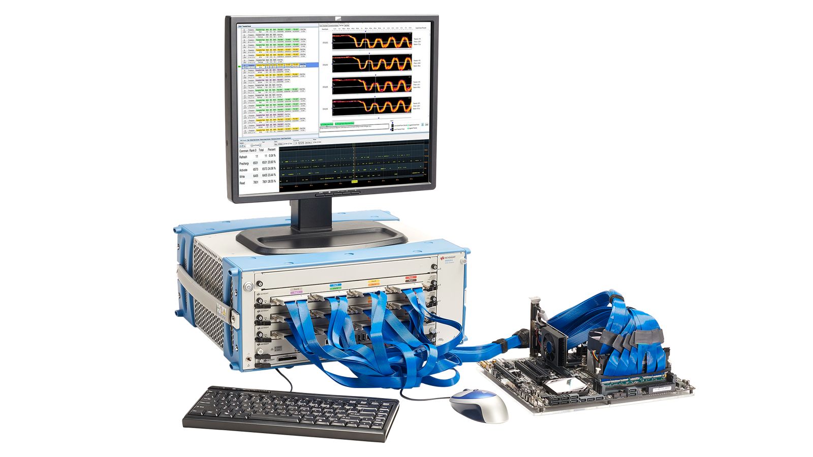 Logic Analyzer Module / 136 Channels / 12.5 GHz Timing Zoom / 5 GHz Timing / 350 MHz Base Keysight Premium Used U4164A - Stock Image 2