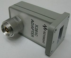 X281C Waveguide to APC-7 Adapter, X-Band, 12.4 GHz