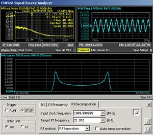 E5001A SSA-J Precision Clock Jitter Analysis Software