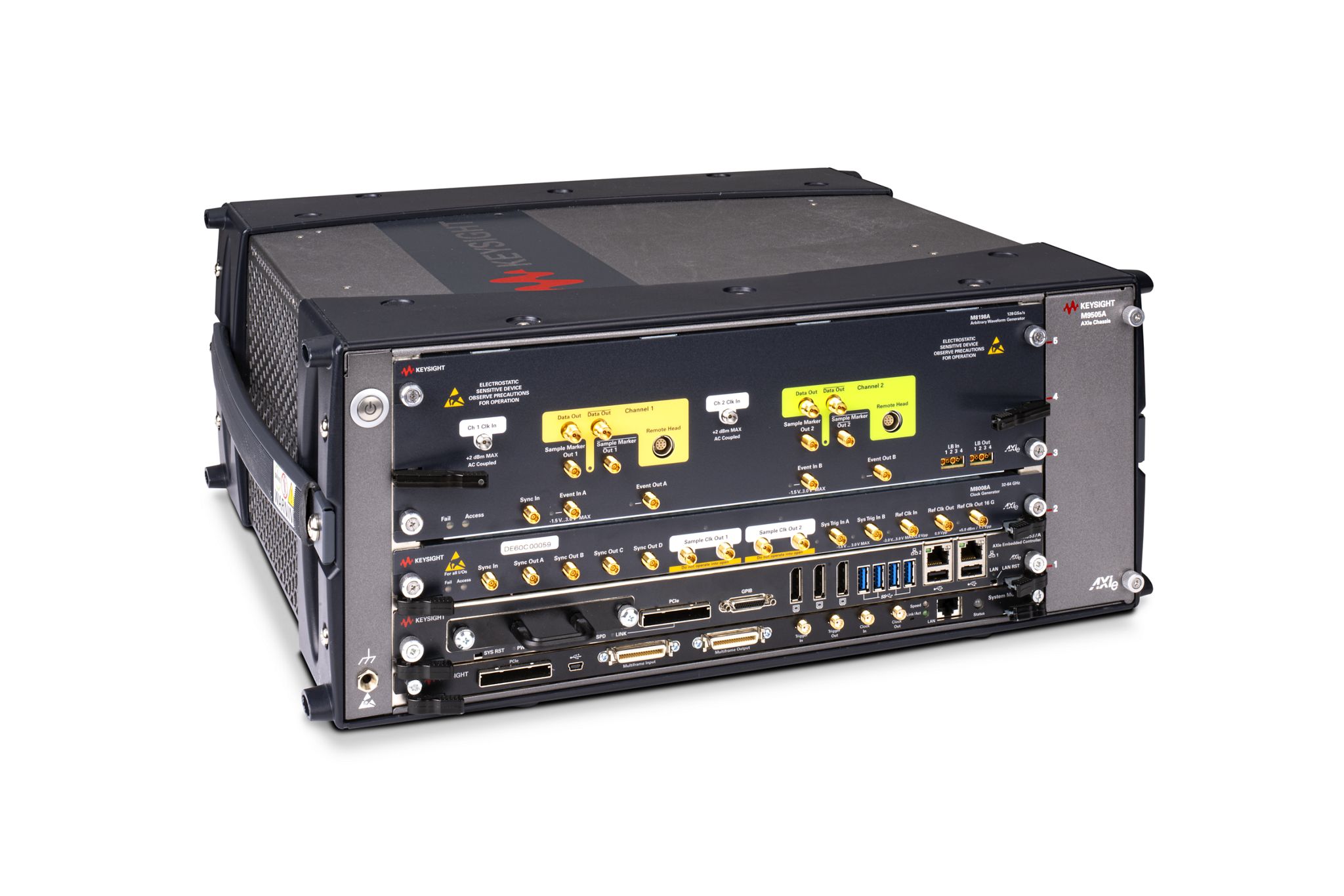 Arbitrary Waveform Generator, 128 GSa/s, AXIe Module Keysight Premium Used M8198A-002 - Stock Image 4