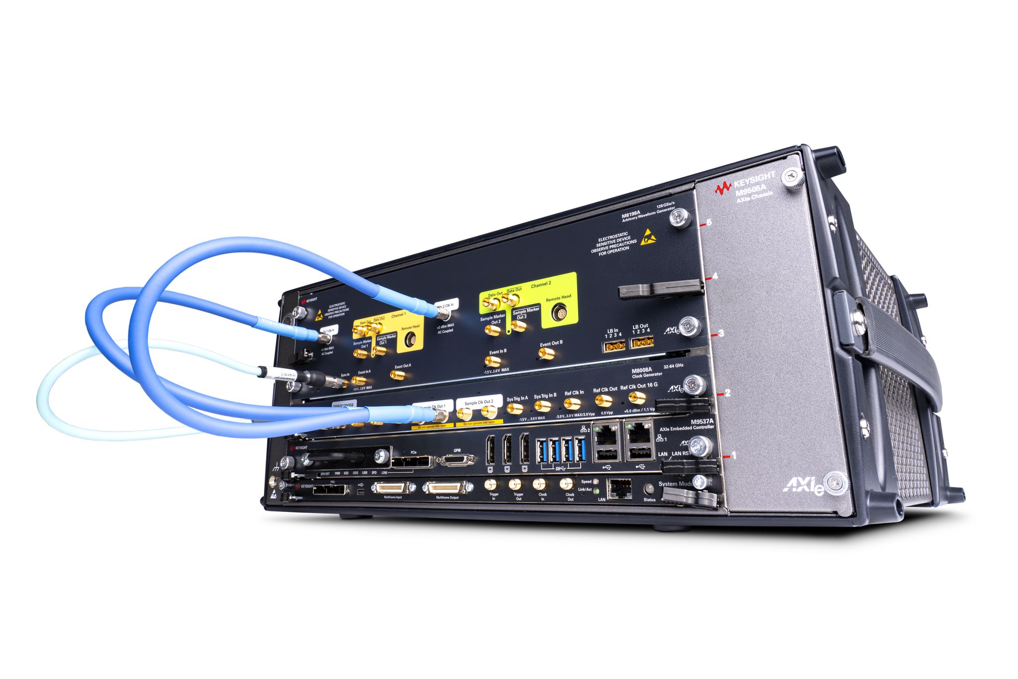 Arbitrary Waveform Generator, 128 GSa/s, AXIe Module Keysight Premium Used M8198A-002 - Stock Image 2