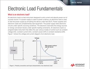 Electronic Load Fundamentals White Paper.