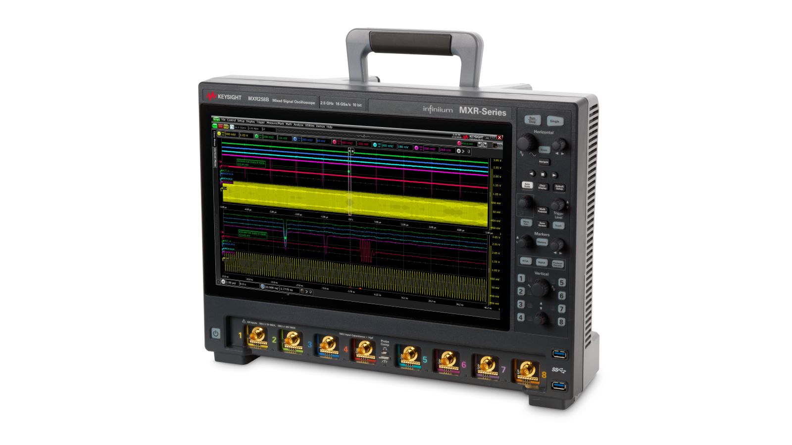 Infiniium MXR-Series Real-Time Oscilloscope, 2.5 GHz, 16 GSa/s, 8 Ch Keysight Premium Used MXR258B - Stock Image 1