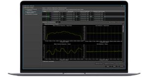 Signal optimizer software running on a laptop